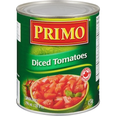 Primo Diced Plum Tomatoes 796 ml, $0.25/100ml