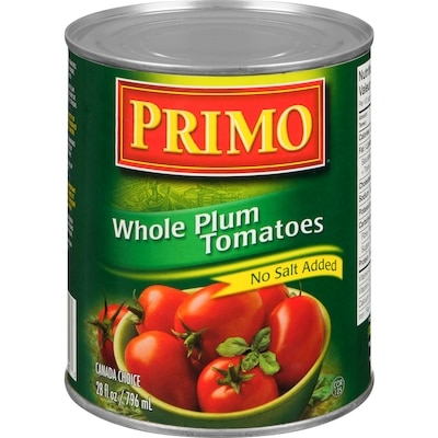 Primo Whole Plum Tomatoes 796 ml, $0.25/100ml