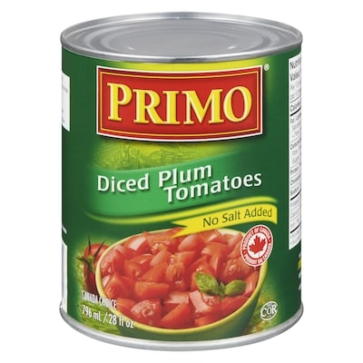 Primo Diced Plum Tomatoes 796 ml, $0.38/100ml
