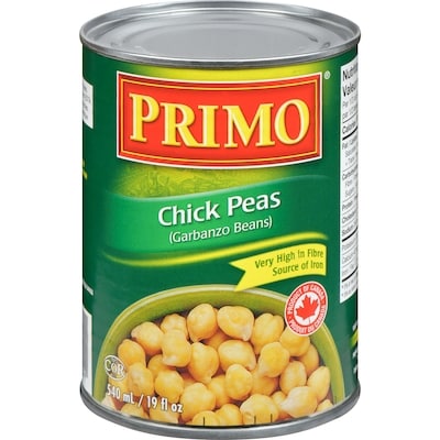 Primo Chick Peas Garbanzo Beans 540 ml, $0.29/100ml