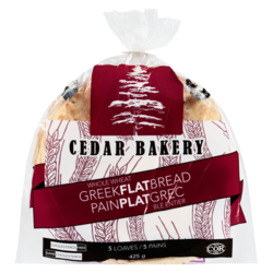 Cedar Whole Wheat Greek Pita 425 g, $0.42/100g