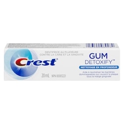 Crest Dentifrice Gum Detoxify, nettoyage en profondeur 20 ml, 9,95 $/100ml