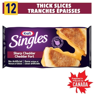Kraft Tranches de fromage extra épaisses Cheddar fort 410 g, 1,46 $/100g