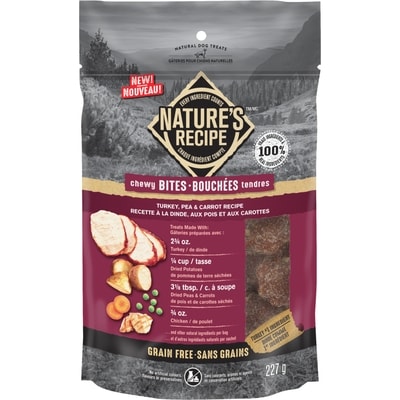 Nature's Recipe Chewy Bites Grain Free Turkey 227 g, $5.72/100g