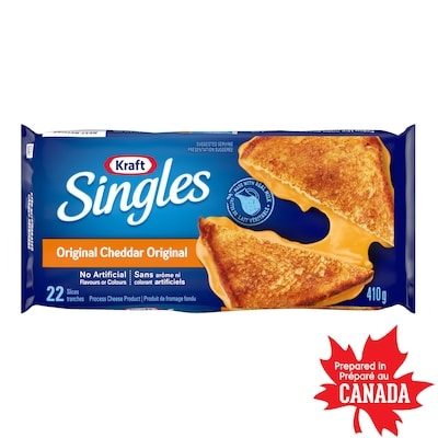 Kraft Tranches de fromage singles original 410 g, 1,53 $/100g