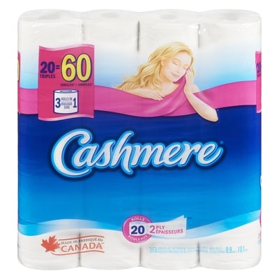 Cashmere Papier hygiénique 20 ea, 1,35 $/1ch