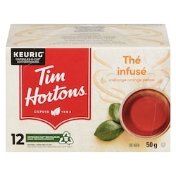 Tim Hortons Thé infusé Orange Pekoe, 12 dosettes K-Cup 12 ea, 1,33 $/1ch