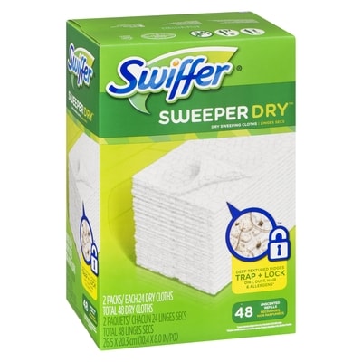 Sweeper Dry Sweeping Cloths 48 Unscented Refills