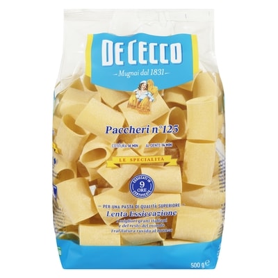 De Cecco Paccheri Le Specialita 500 g, 1,20 $/100g