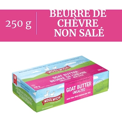Woolwich Beurre de chèvre non salé 250 g, 3,80 $/100g