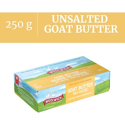 Woolwich Sea Salted Goat Butter 250 g, $3.00/100g
