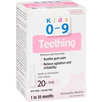 Teething Homeopathic Medicine Sterile & Drinkable Unit-Doses 1 to 30 Months
