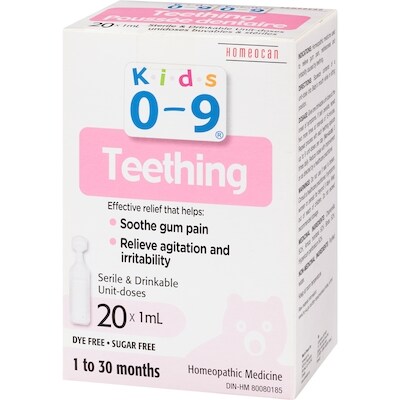 Teething Homeopathic Medicine Sterile & Drinkable Unit-Doses 1 to 30 Months