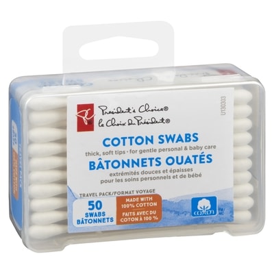 Travel Cotton Swabs 50Ct