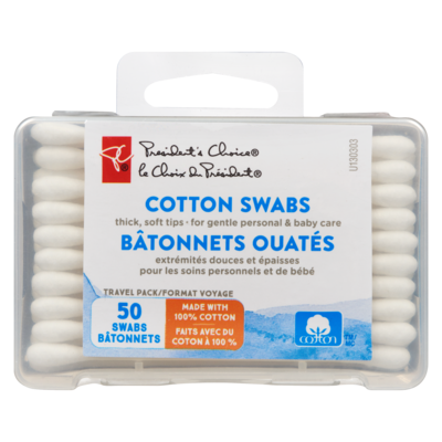 Travel Cotton Swabs 50Ct