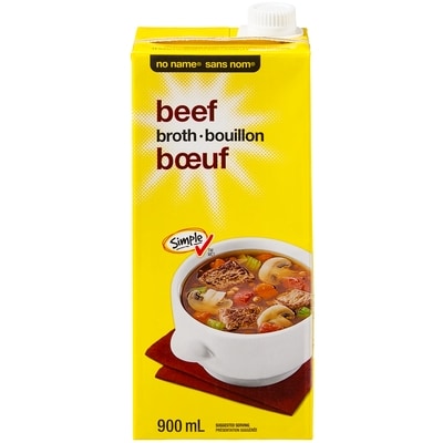 No Name Beef Broth 900 ml, $0.22/100ml