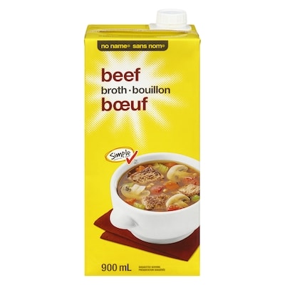 No Name Beef Broth 900 ml, $0.17/100ml