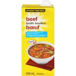 No Name Reduced Sodium Beef Broth 900 ml, $0.17/100ml