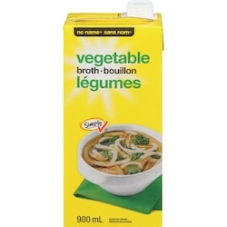 No Name Vegetable Broth 900 ml, $0.14/100ml
