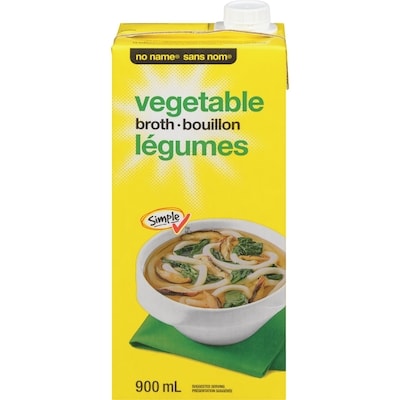 No Name Vegetable Broth 900 ml, $0.17/100ml