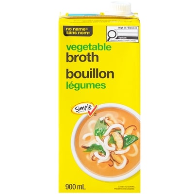 No Name Vegetable Broth 900 ml, $0.19/100ml