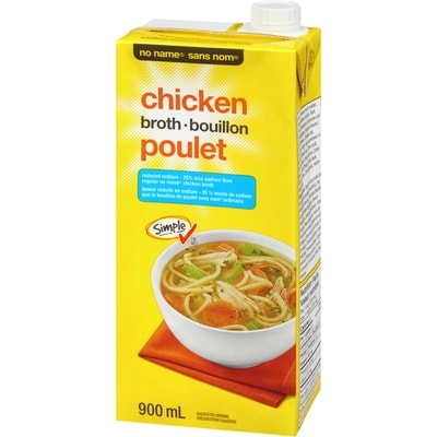 Bouillon de poulet faible en sodium