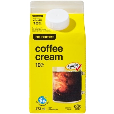 No Name Coffee Cream 10% M.F. 473 ml, $0.81/100ml