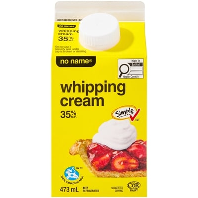 No Name Cream 35% 473 ml, $1.11/100ml