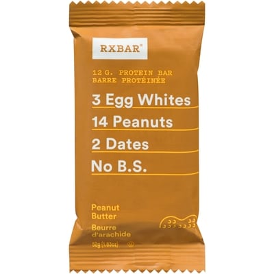 RXBar 12 G. Protein Bar Peanut Butter  52 g, $5.75/100g