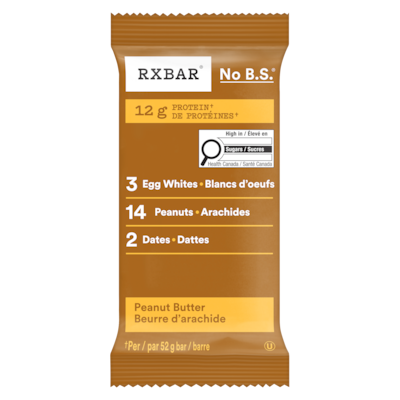 Barres protéinées RXBAR, beurre d’arachide, 12 g