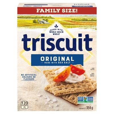 Christie TRISCUIT Original Family Size Original Crackers 354 g, $1.83/100g