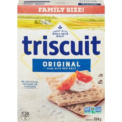 Christie TRISCUIT Original Family Size Original Crackers 354 g, $1.55/100g