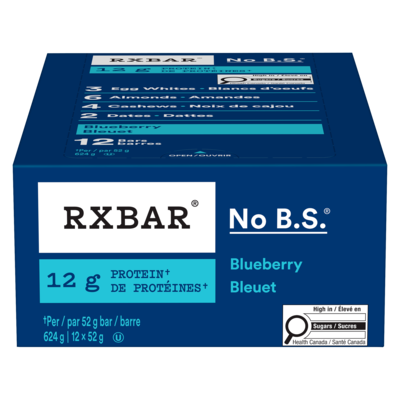 RXBar Protein Bar, Blueberry  12x52.0 g, $5.13/100g