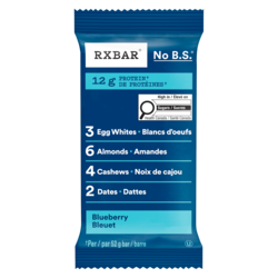 RXBar Barres protéinées RXBAR, bleuets, 12 g 52 g, 5,75 $/100g