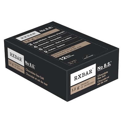 Barres protéinées RXBAR, chocolat et sel de mer, 12 g