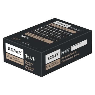 Barres protéinées RXBAR, chocolat et sel de mer, 12 g