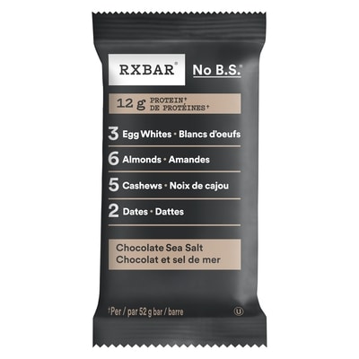 RXBar Chocolate Sea Salt Bar 52 g, $5.75/100g