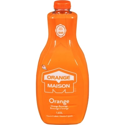 Orange Maison Boisson à l’orange 1.65 l, 0,20 $/100ml