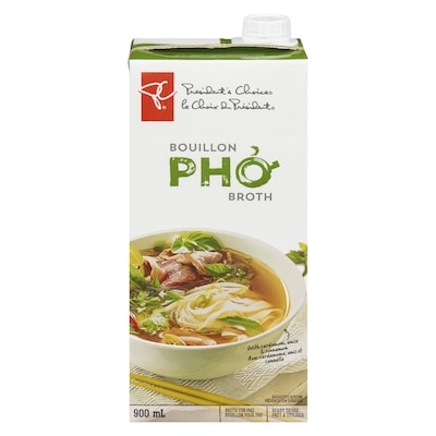 President's Choice Pho Broth 900 ml, $0.31/100ml
