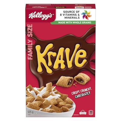 Kelloggs Krave Cereal Milk Chocolate 525 g, $1.33/100g