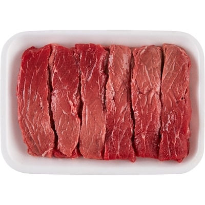null Beef Stir-fry Strips Inside Round $28.64/1kg $12.99/1lb