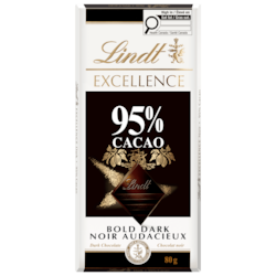 Lindt EXCELLENCE 95% Cacao Dark Chocolate Bar - 80 g | Dominion