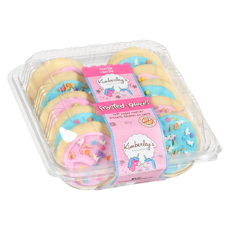 Unicorn Blue & Pink Frosted Cookies