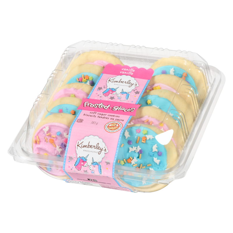 Unicorn Blue & Pink Frosted Cookies