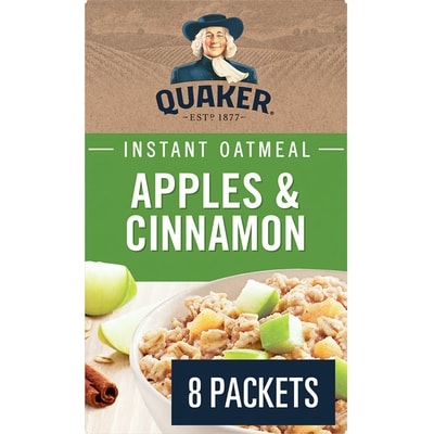 Quaker Apples & Cinnamon Instant Oatmeal 264 g, $1.81/100g