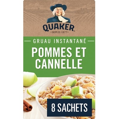 Quaker Gruau instantané Pommes et cannelle 264 g, 1,81 $/100g