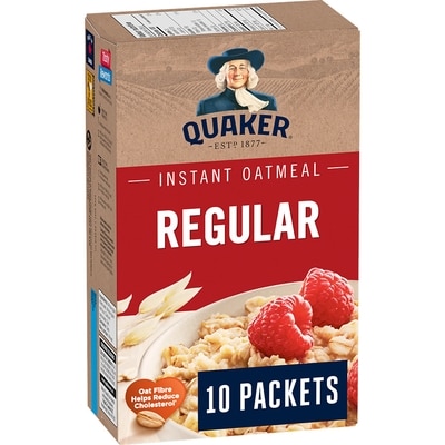 Quaker Regular Instant Oatmeal 280 g, $1.60/100g