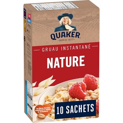 Quaker Gruau instantané Nature 280 g, 1,85 $/100g