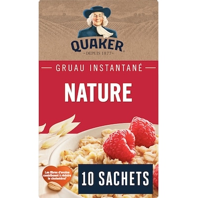 Quaker Gruau instantané Nature 280 g, 1,71 $/100g