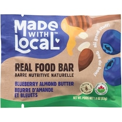 Made with Local Barres Made with local Real Food! Croustade aux bleuets 53 g, 6,60 $/100g